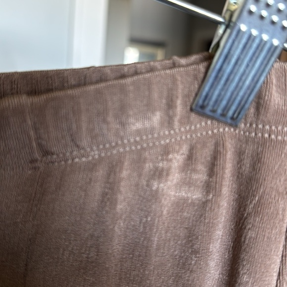 Chico's Travelers Pull On Pants Womens 1 8/10R Slinky Knit Cocoa Brown straight - Picture 10 of 11